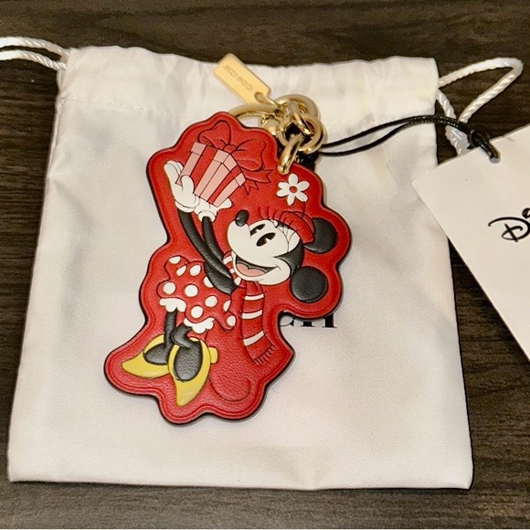 NWT Disney X Coach Minnie/Mickey Mouse Bag Charm - Picture 7 of 7